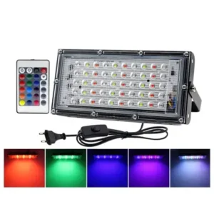 RGB LED Flood Light-50W (Remote Control)