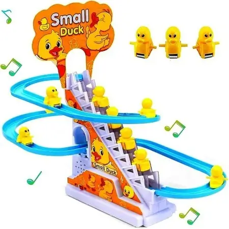 Stair Climbing Small Duck Toy (৩টি ব্যাটারি ফ্রি)