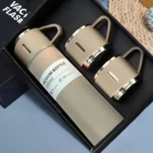Vacuum flask and 2 cups set (500 ml Warm Beige )