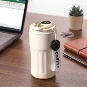 LED Thermal Mug (460ML Cream)